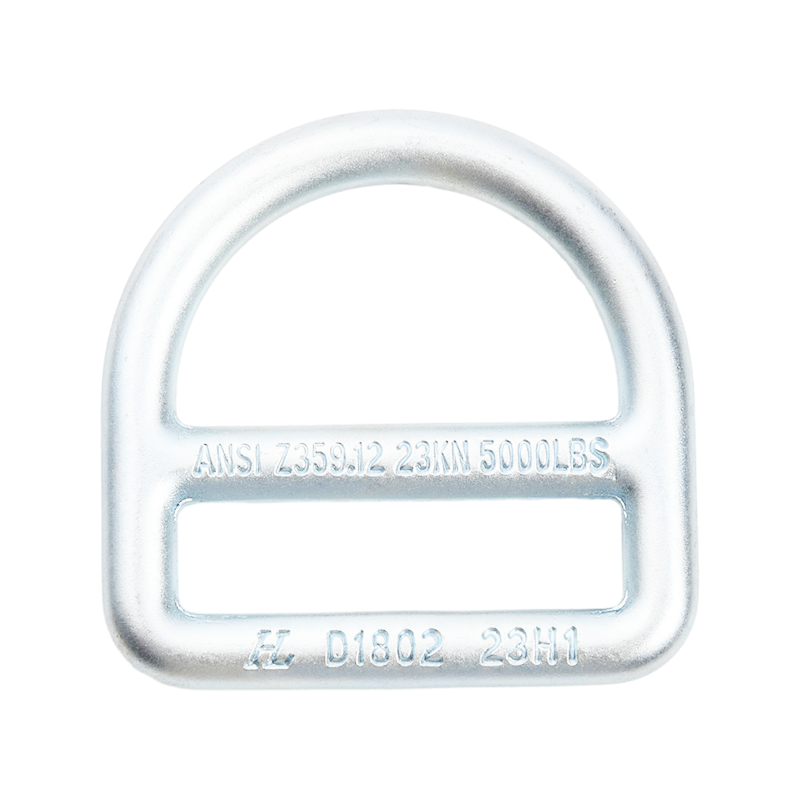 HLD1802 46mm Galvanized  Double Bar Steel D Ring