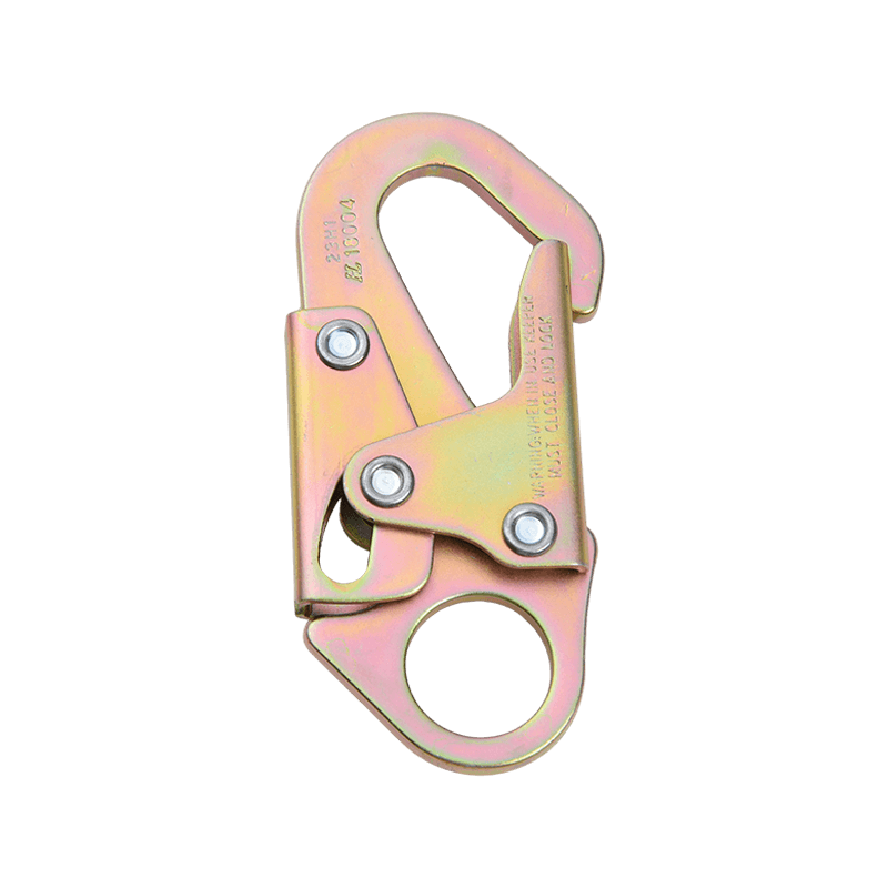 What are the advantages of double lock galvanized snap hooks compared to ordinary spring hooks?